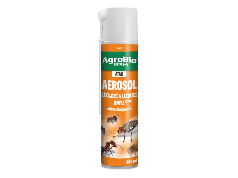 AgroBio ATAK Aerosol na létající a lezoucí hmyz Extra 400 ml