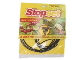 AgroBio STOPSET desky žluté 20x20 cm vrtule 4 ks