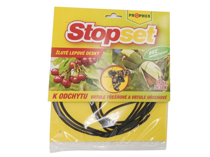 AgroBio STOPSET desky žluté 20x20 cm vrtule