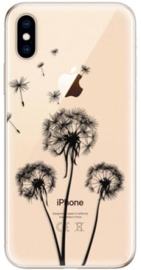 iSaprio Three Dandelions - black pro iPhone XS