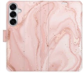 iSaprio Flip pouzdro RoseGold Marble pro Samsung Galaxy S25+