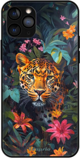 iSaprio Lesklé pouzdro Flower Jaguar - iPhone 11 Pro