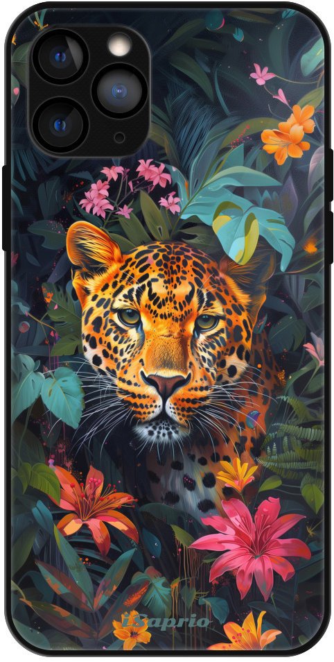 iSaprio Lesklé pouzdro Flower Jaguar - iPhone 11 Pro