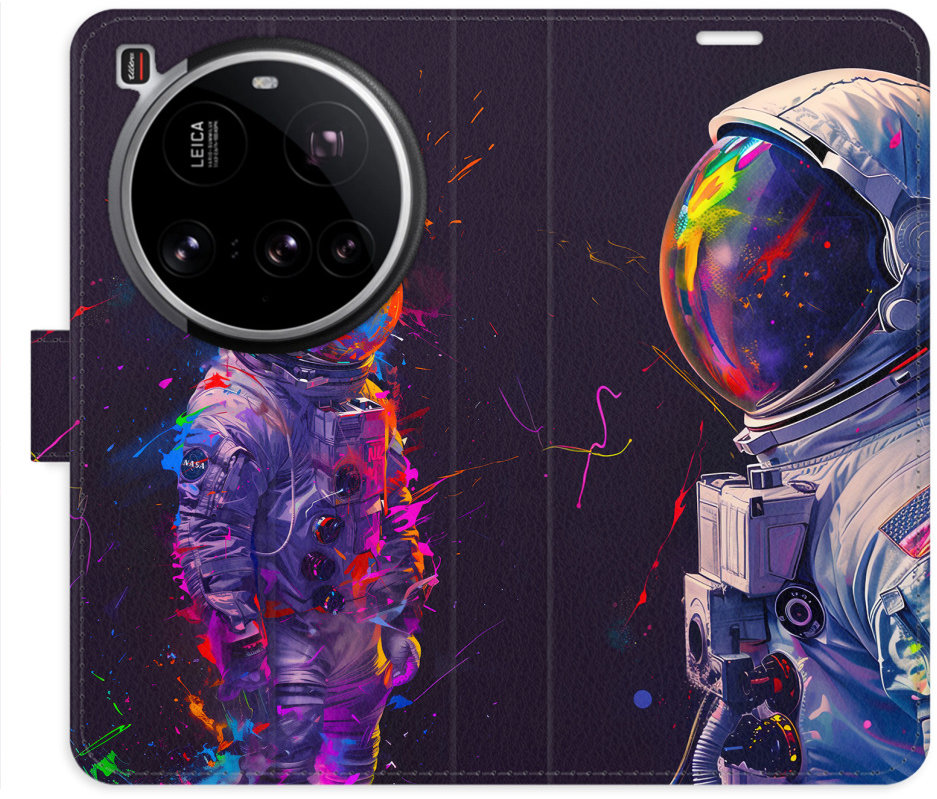 iSaprio Flip pouzdro Neon Astronaut 02 pro Xiaomi 15 Ultra