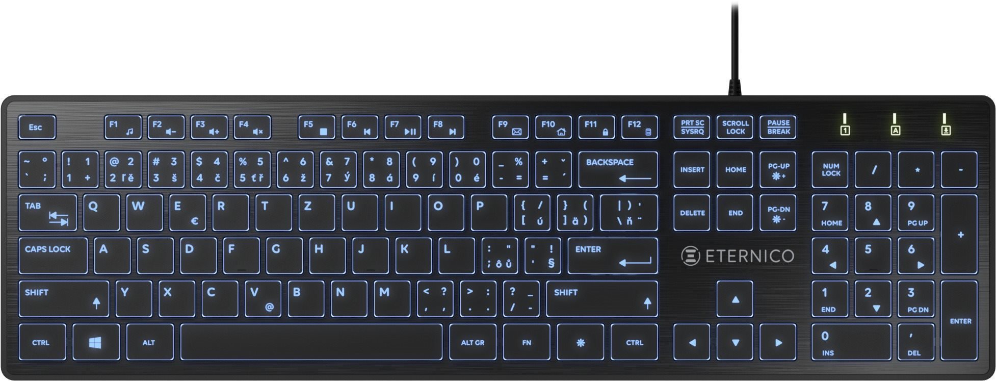 Eternico Wired KD2001 Blue LED Backlit (CZ/SK)