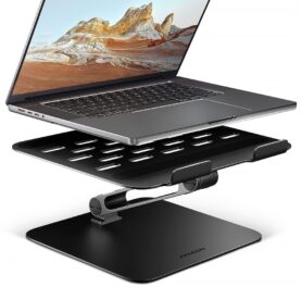 AXAGON STND-LQB hliníkový HQ stojan na notebook 10"-17.3" nastavitelná výška a úhel, černý