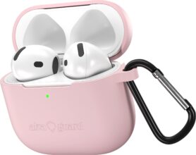 AlzaGuard Skinny Silicone Case pro Airpods 4 růžové