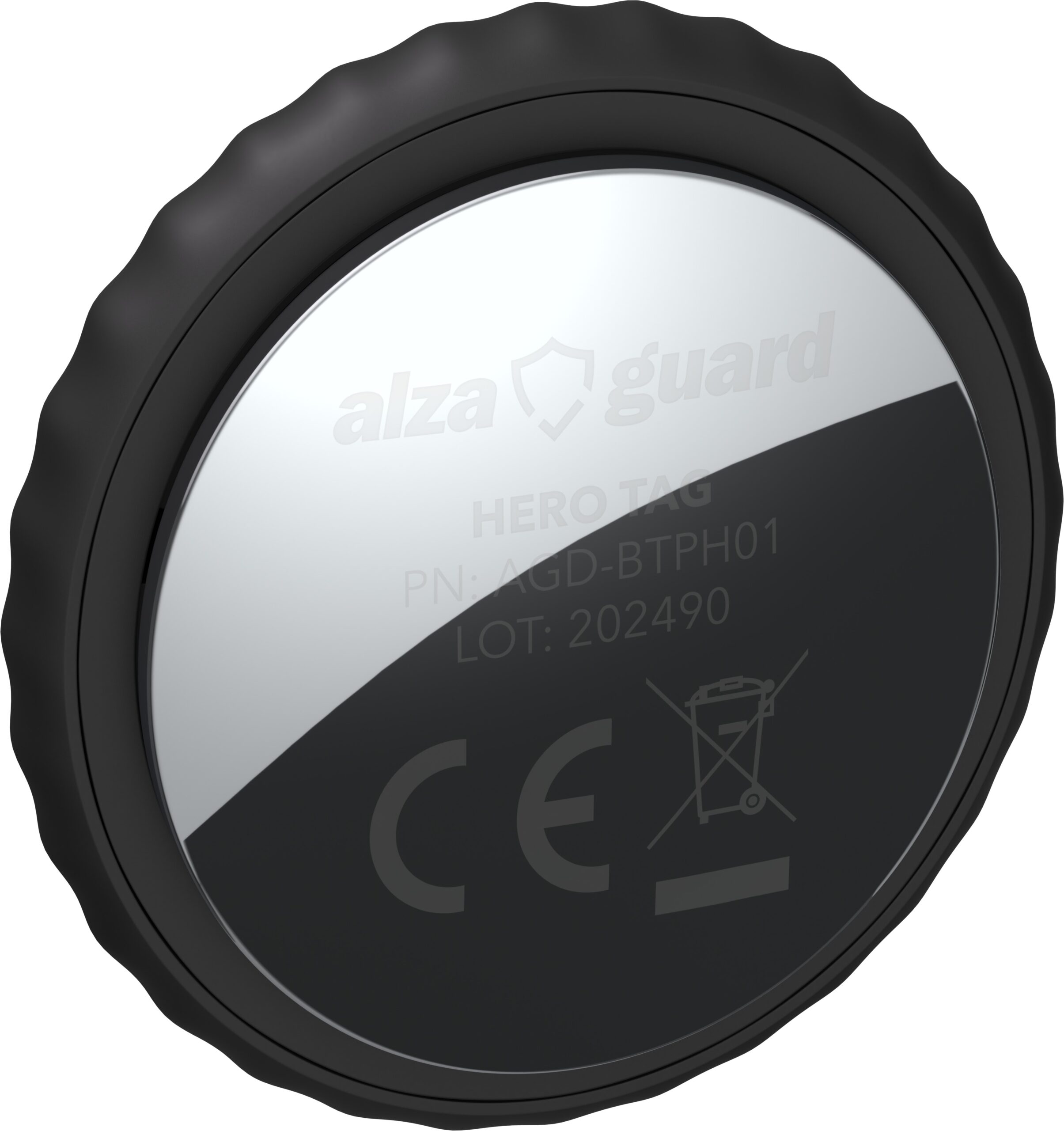 AlzaGuard Premium Hero Tag with FindMy černý