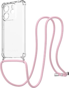 AlzaGuard Luxe Lanyard Case pro Xiaomi Redmi Note 14 5G růžový