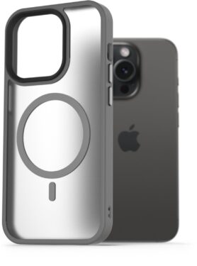 AlzaGuard Matte Case Compatible with Magsafe pro iPhone 15 Pro šedý