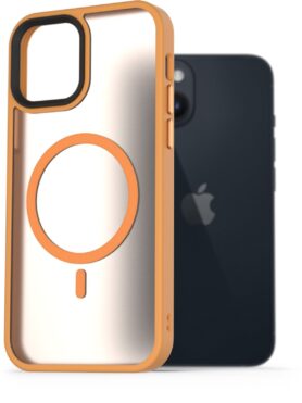 AlzaGuard Matte Case Compatible with MagSafe pro iPhone 14 žlutý