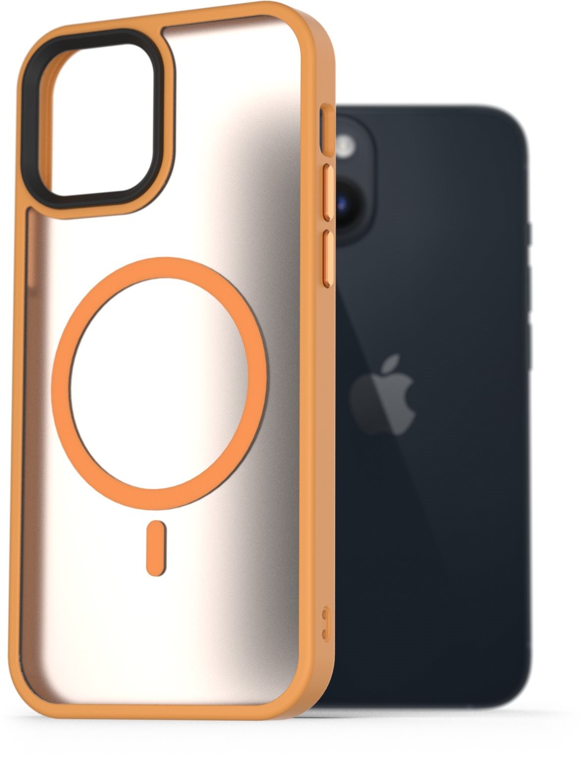 AlzaGuard Matte Case Compatible with MagSafe pro iPhone 14 žlutý