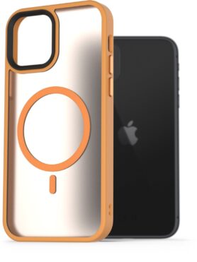 AlzaGuard Matte Case Compatible with Magsafe pro iPhone 11 žlutý