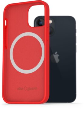 AlzaGuard Silicone Case Compatible with Magsafe pro iPhone 13 Mini červený