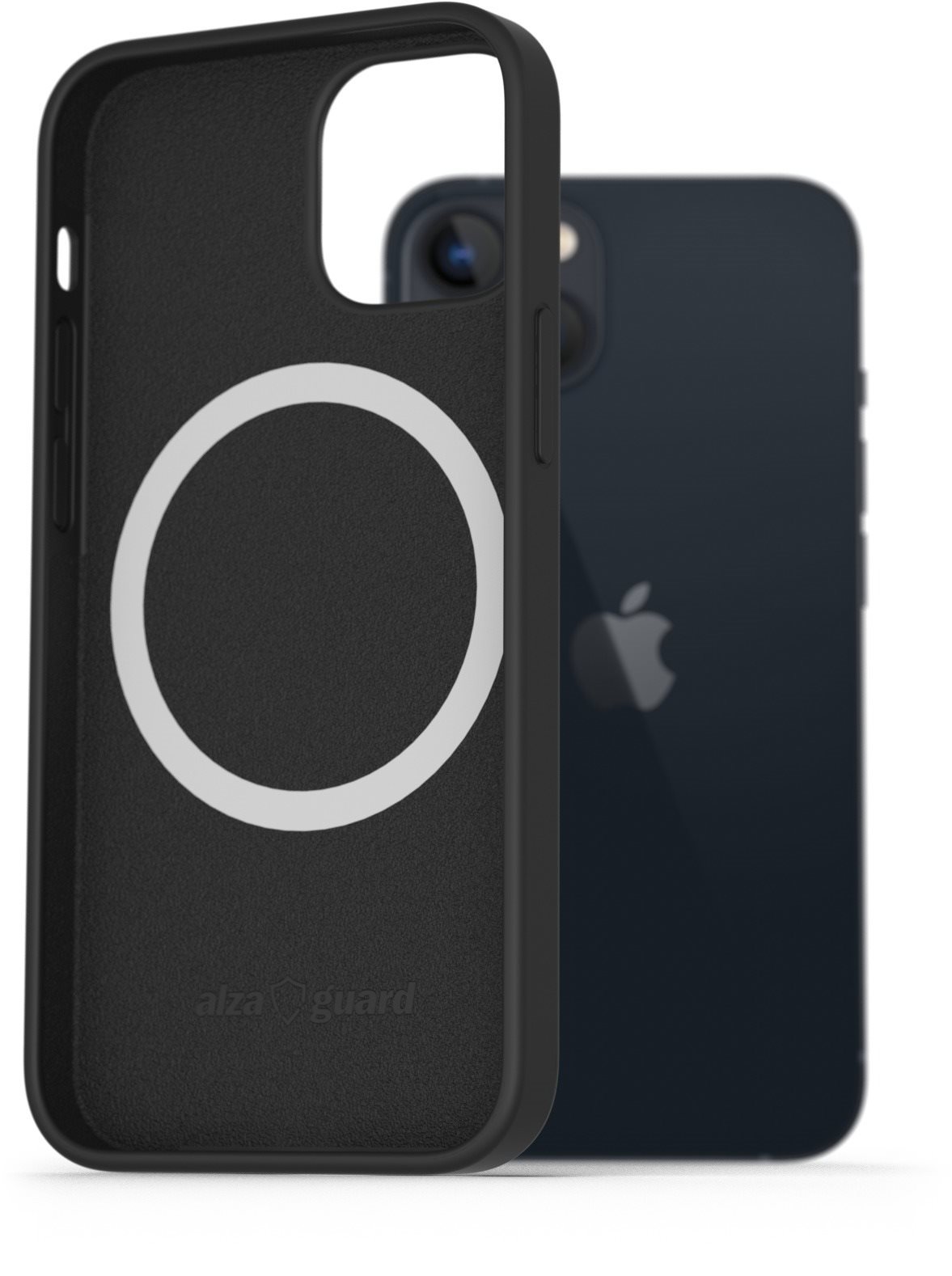 AlzaGuard Silicone Case Compatible with Magsafe pro iPhone 13 černý