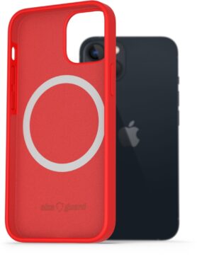AlzaGuard Silicone Case Compatible with Magsafe pro iPhone 13 červený
