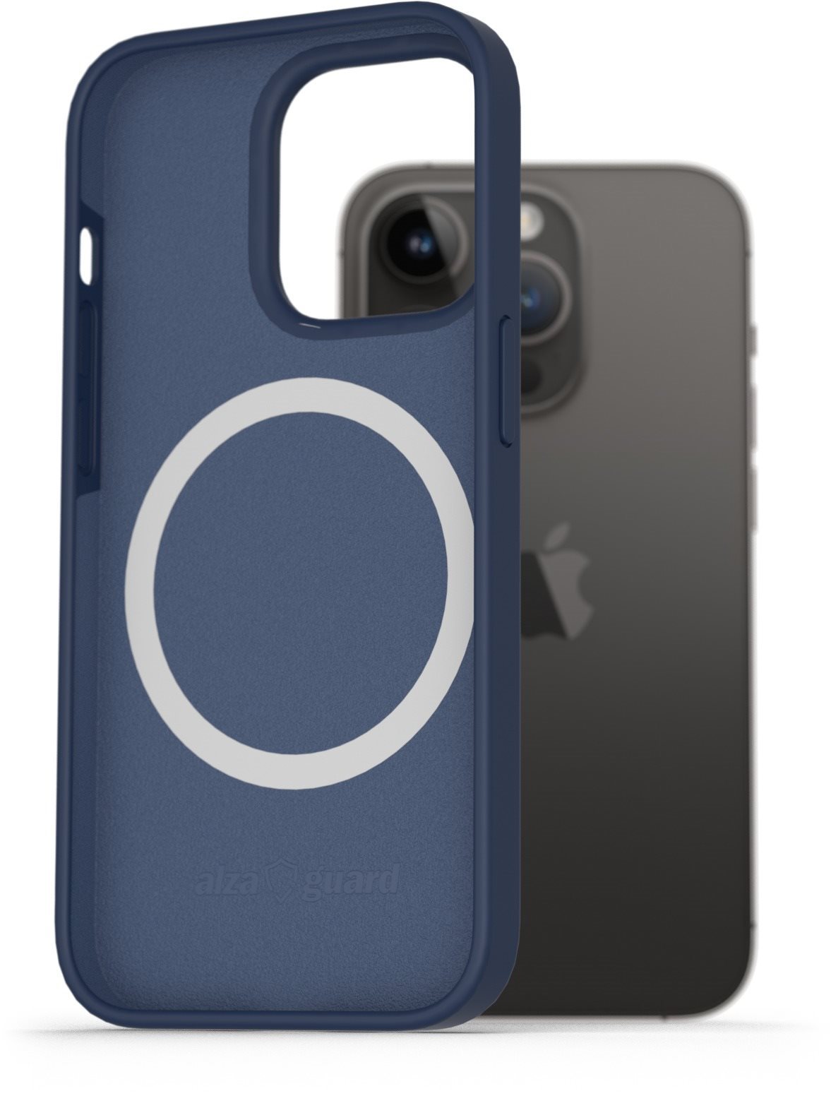 AlzaGuard Silicone Case Compatible with Magsafe pro iPhone 14 Pro modrý