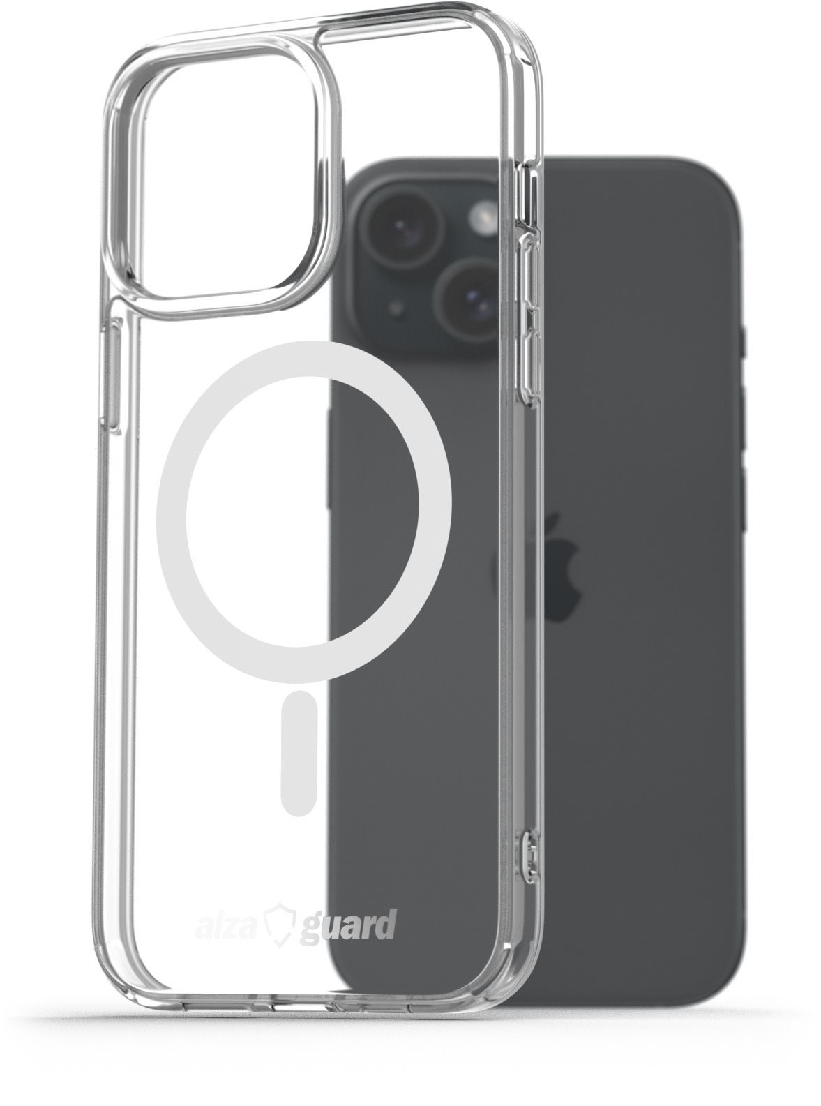 AlzaGuard Crystal Clear TPU Case Compatible with Magsafe pro iPhone 15