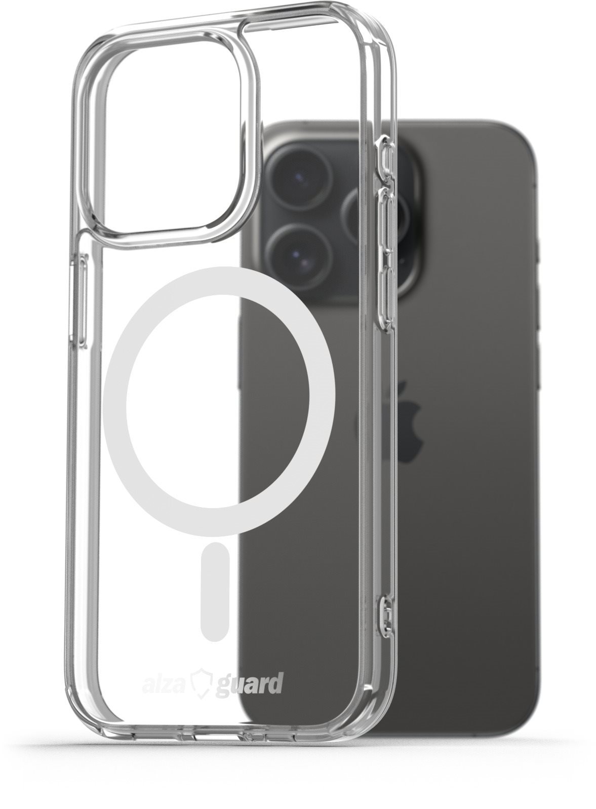 AlzaGuard Crystal Clear TPU Case Compatible with Magsafe pro iPhone 15 Pro