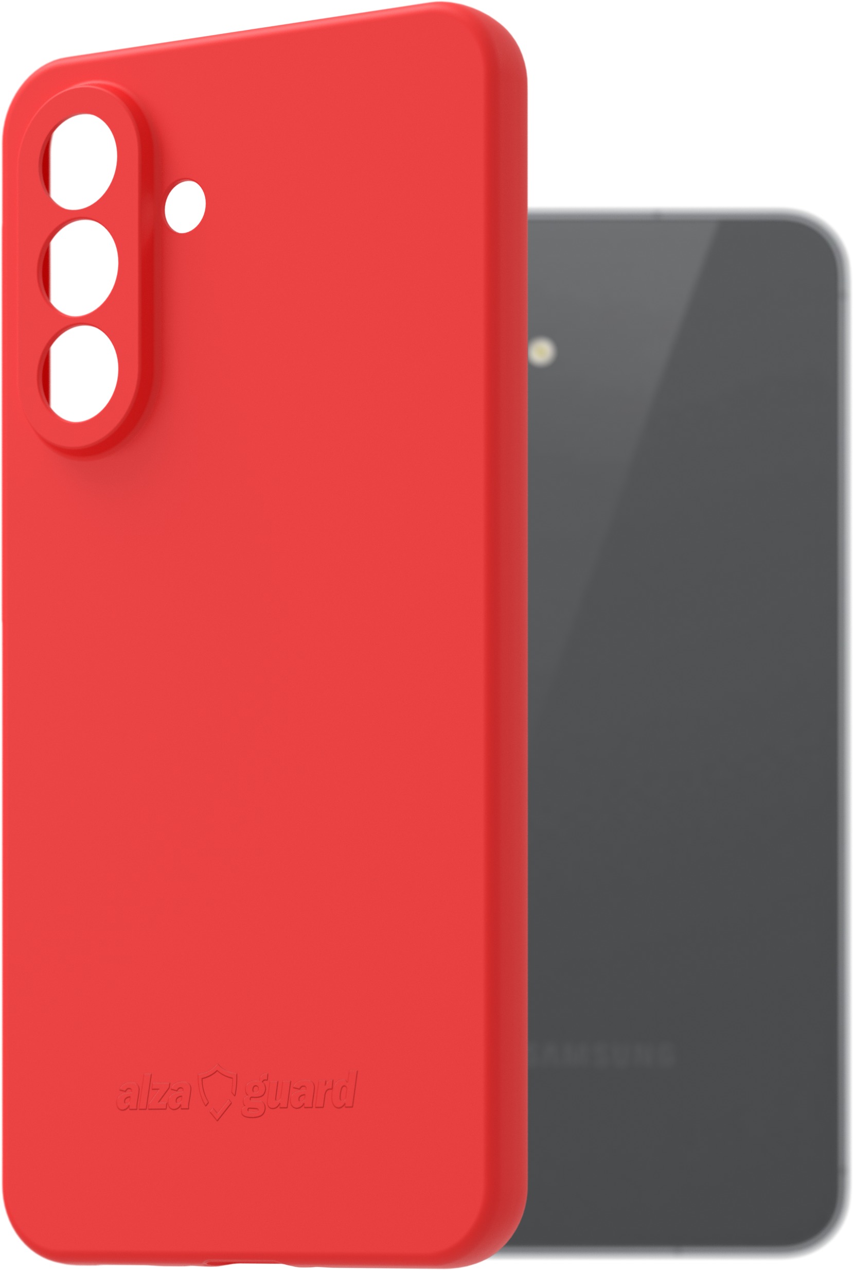 AlzaGuard Matte TPU Case pro Samsung Galaxy A56 červený