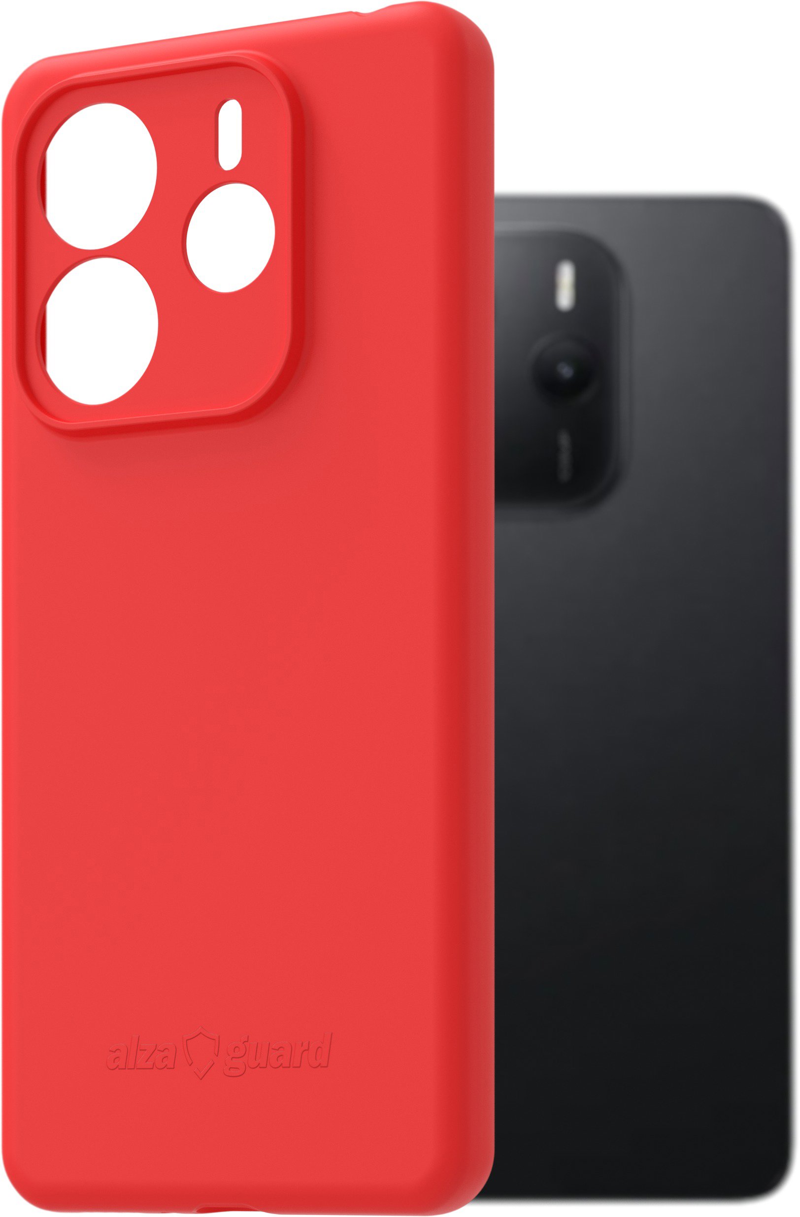 AlzaGuard Matte TPU Case pro Xiaomi Redmi Note 14 4G červený