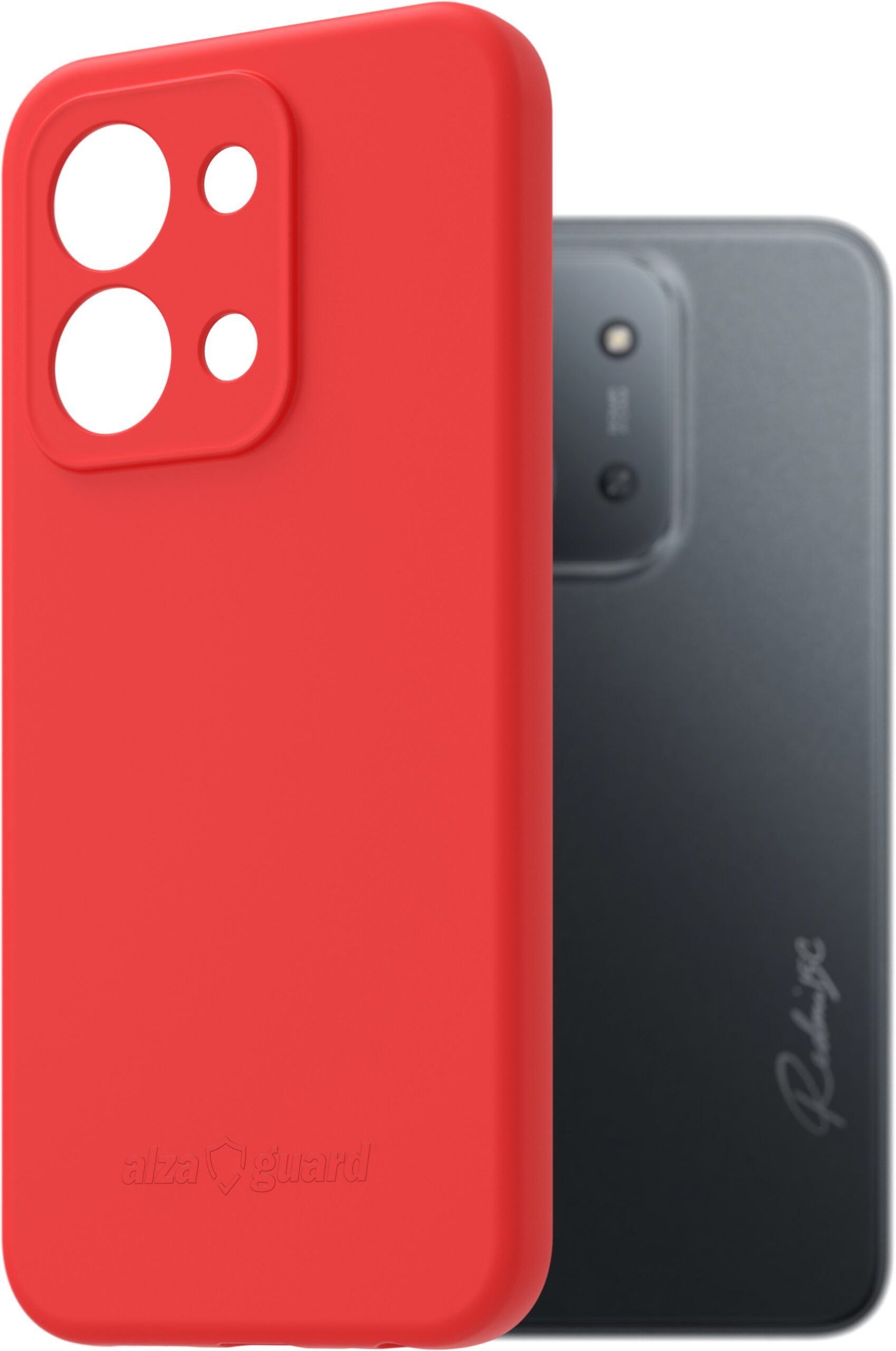 AlzaGuard Matte TPU Case pro Xiaomi Redmi 15C červené