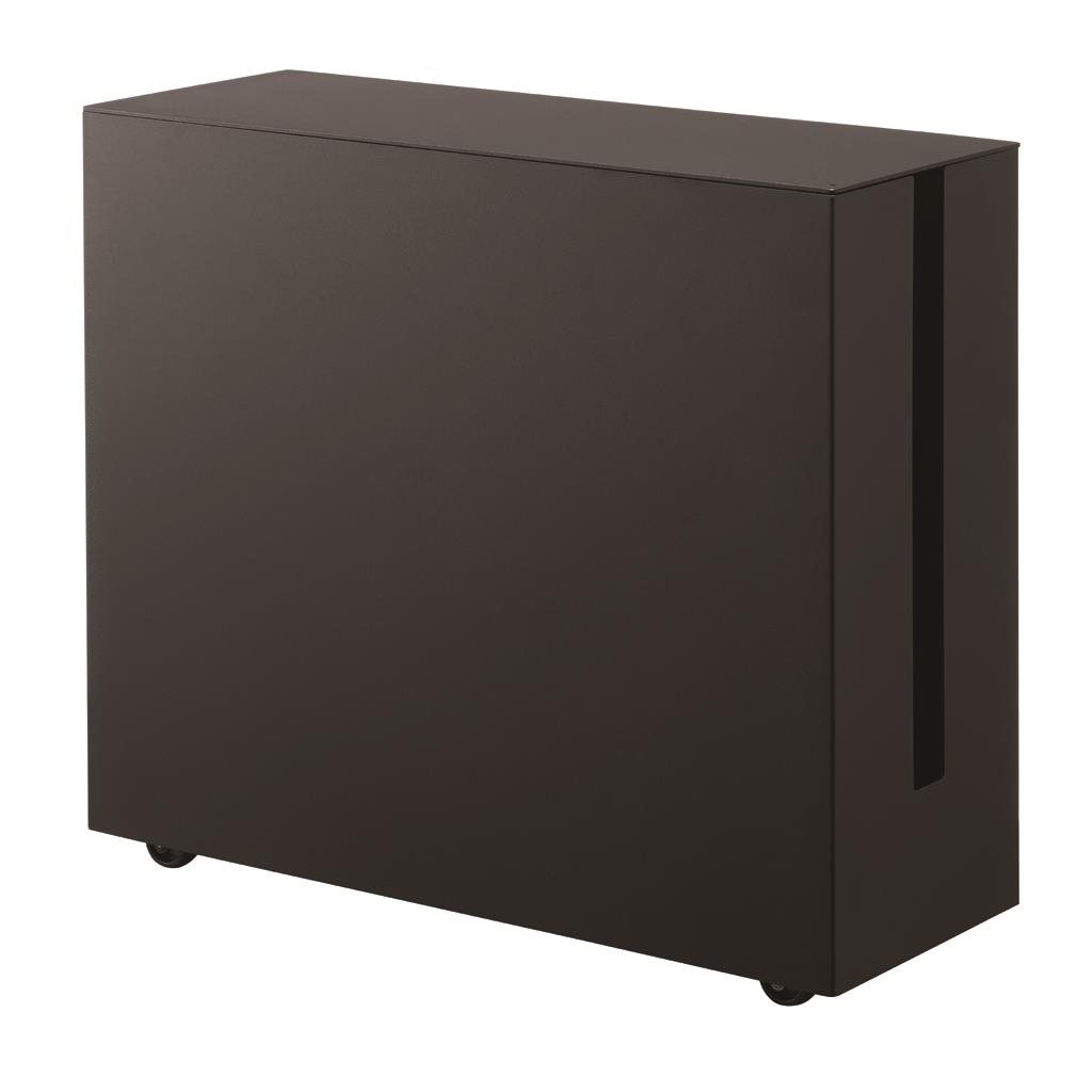 Yamazaki Box na kabely s kolečky Tower 5404, kov, v.34,5 cm, černý