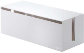 Yamazaki Box na nabíječky Web 2707, plast, š.40 cm, bílý