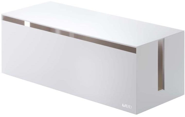 Yamazaki Box na nabíječky Web 2707, plast, š.40 cm, bílý