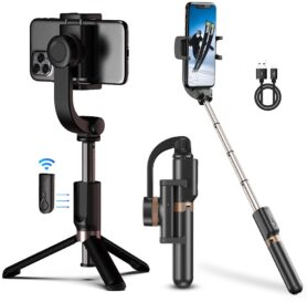 Apexel Single-Axis Mobile Gimbal Stablizer & Selfie Stick Tripod