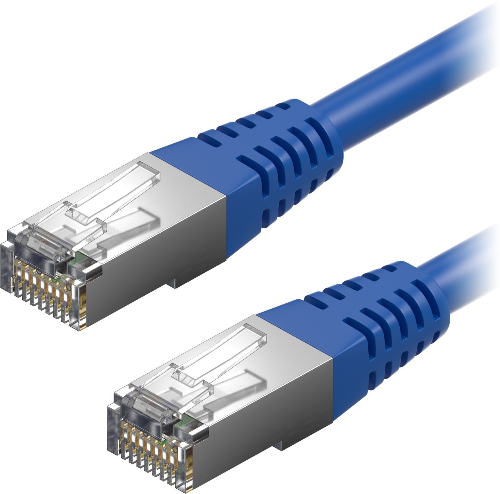 AlzaPower Patch CAT5E FTP 0.5m modrý