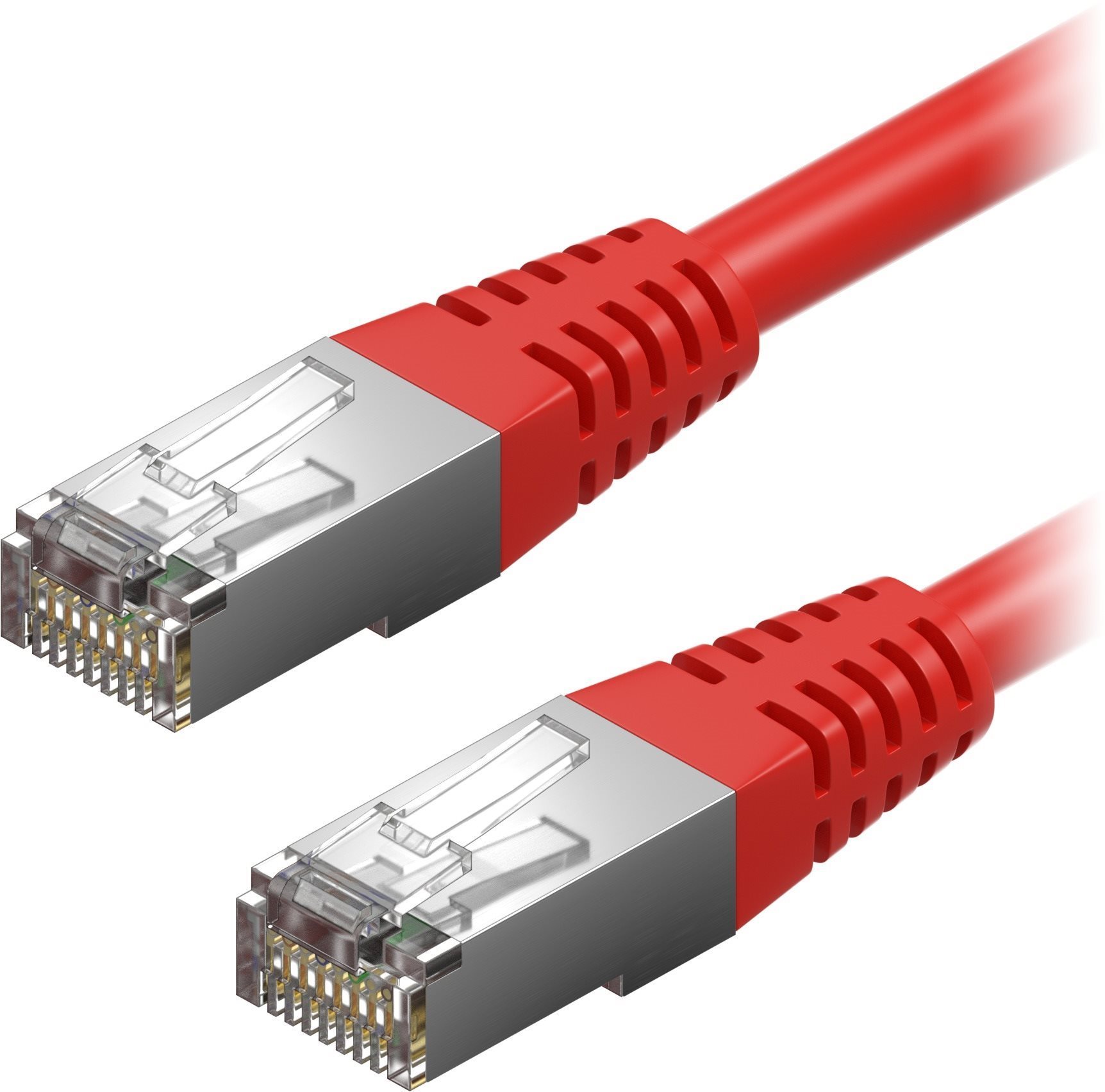 AlzaPower Patch CAT5E FTP 0.5m červený