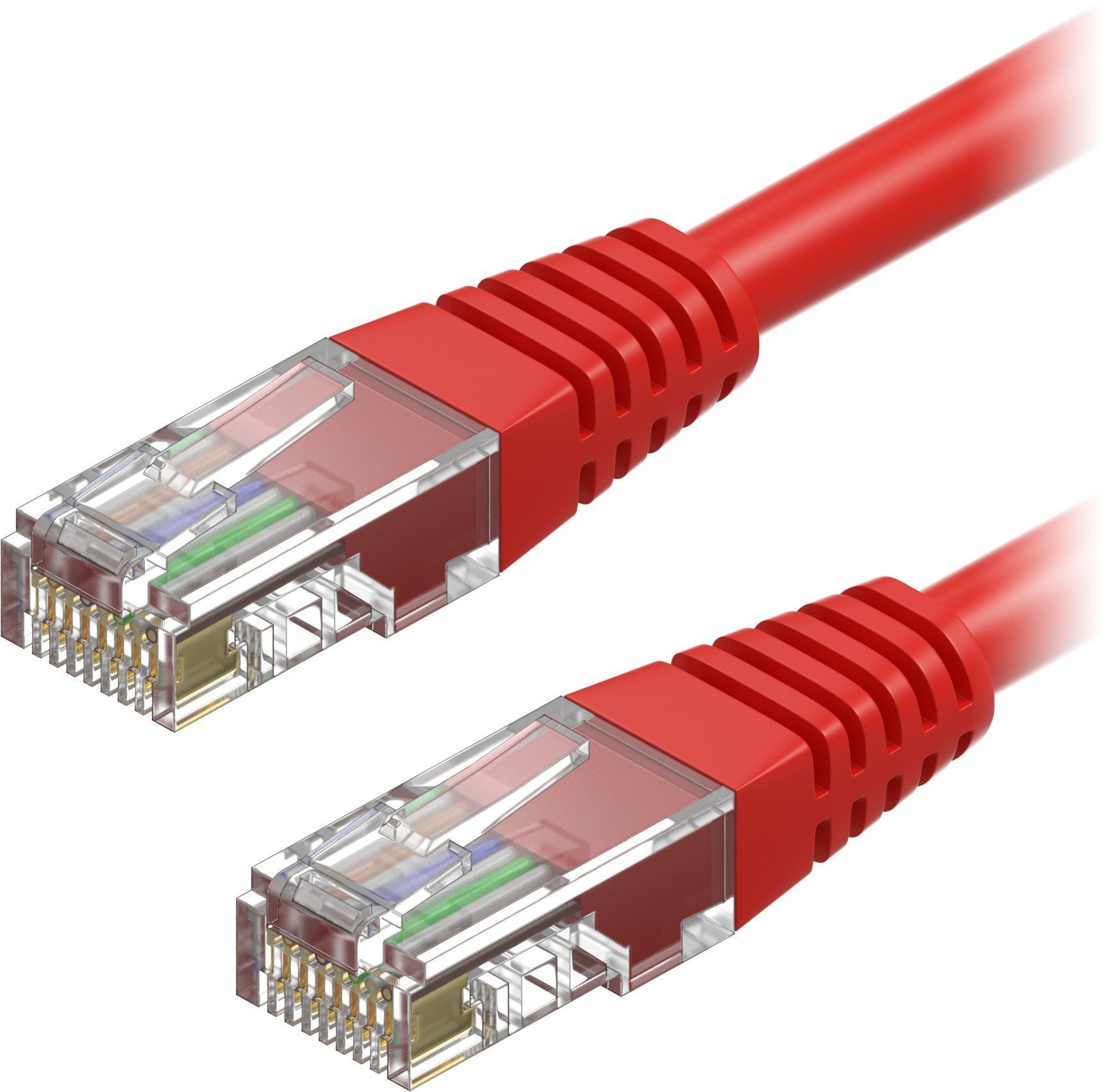 AlzaPower Patch CAT5E UTP 2m červený