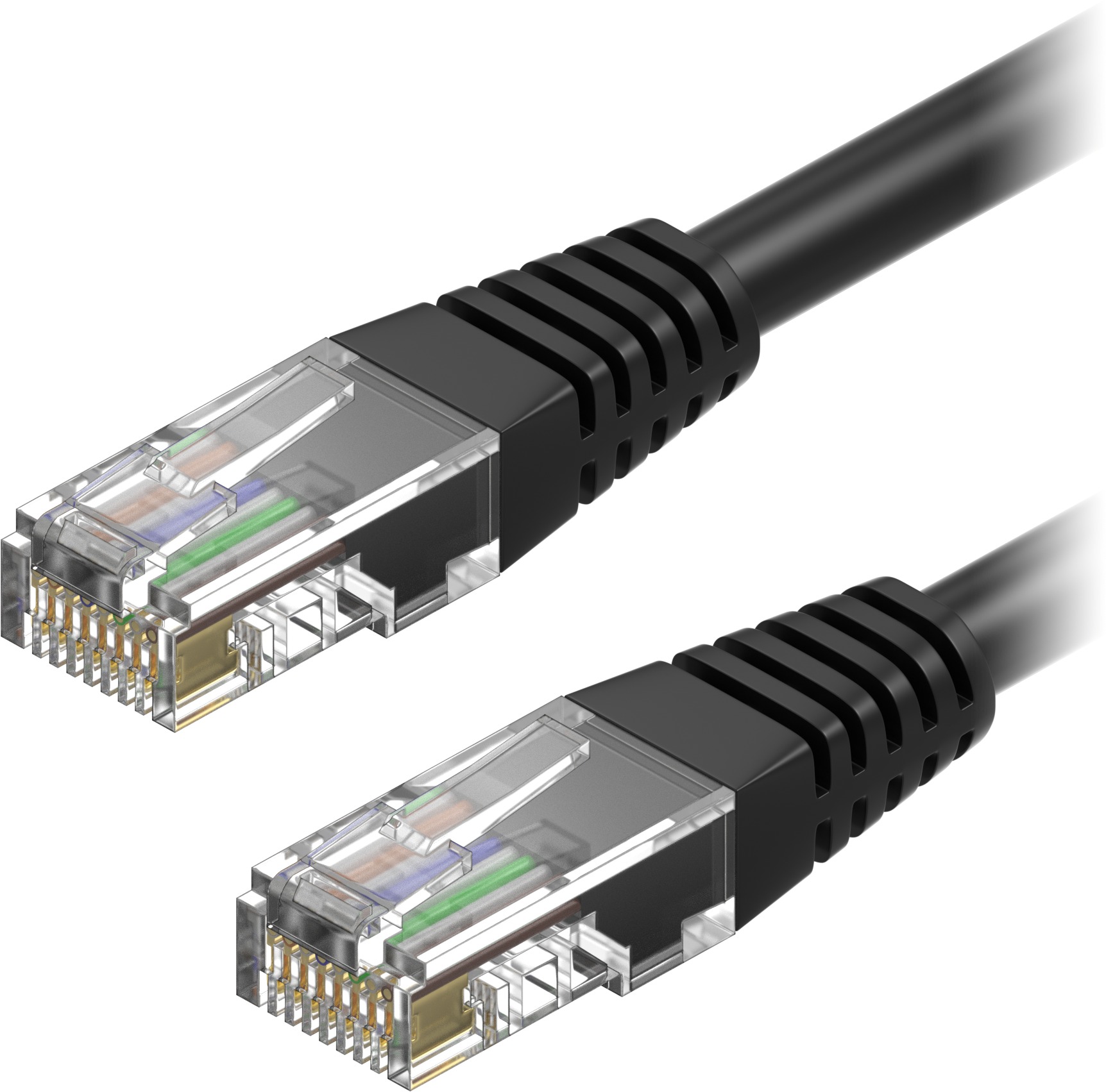 AlzaPower Patch CAT6 UTP 10m černý