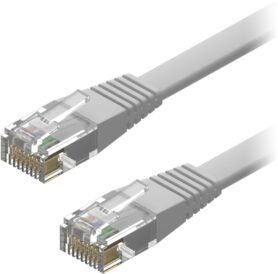 AlzaPower Patch CAT6 UTP Flat 0.5m šedý