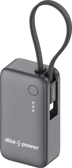 AlzaPower Loop 5000mAh Power Delivery (20W) šedá