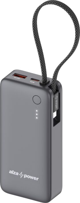 AlzaPower Loop 10000mAh Power Delivery (45W) šedá