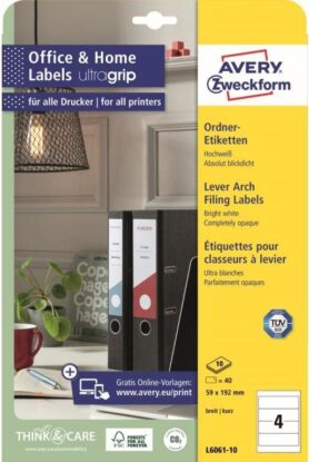 Avery Zweckform L6061-10 Samolepící etikety na pořadače