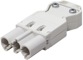 Bachmann Konektor síťový 230 V / 16 A, samec, na kabel (GST18), bílý (375.517)