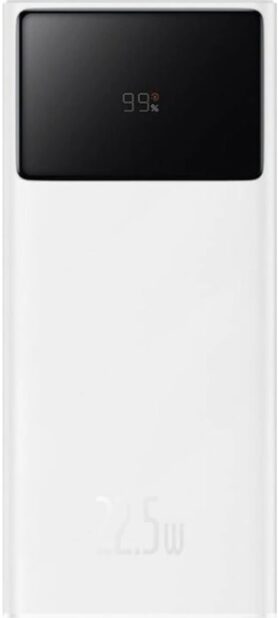 Baseus Star-Lord Digital Display Fast Charge Power Bank 10000mAh 22.5W  White(With Simple Series Cha