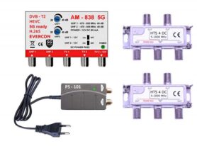 EVERCON anténní set pro 9 TV 838-101-9 5G pro DVB-T2