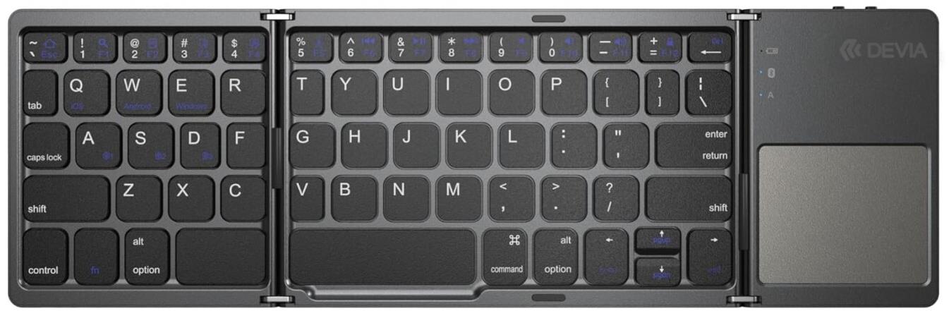 DEVIA klávesnice BT skládací Touchpad