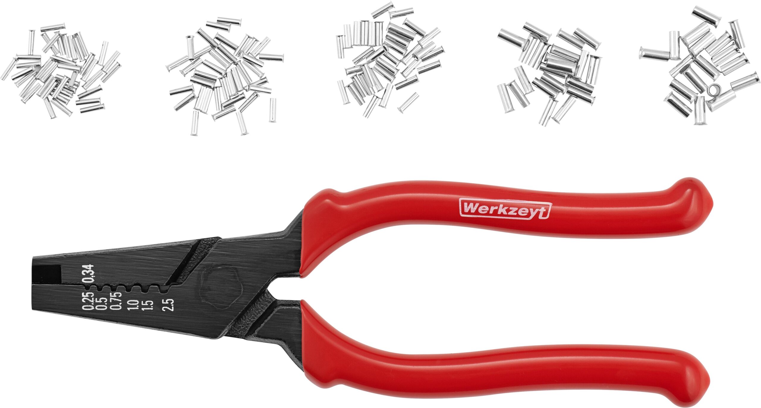 CONNEX Kleště krimpovací s koncovkami 0,5 - 2,5 mm2 150 ks B20423