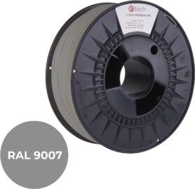 C-TECH filament PREMIUM LINE PLA šedý hliník RAL9007