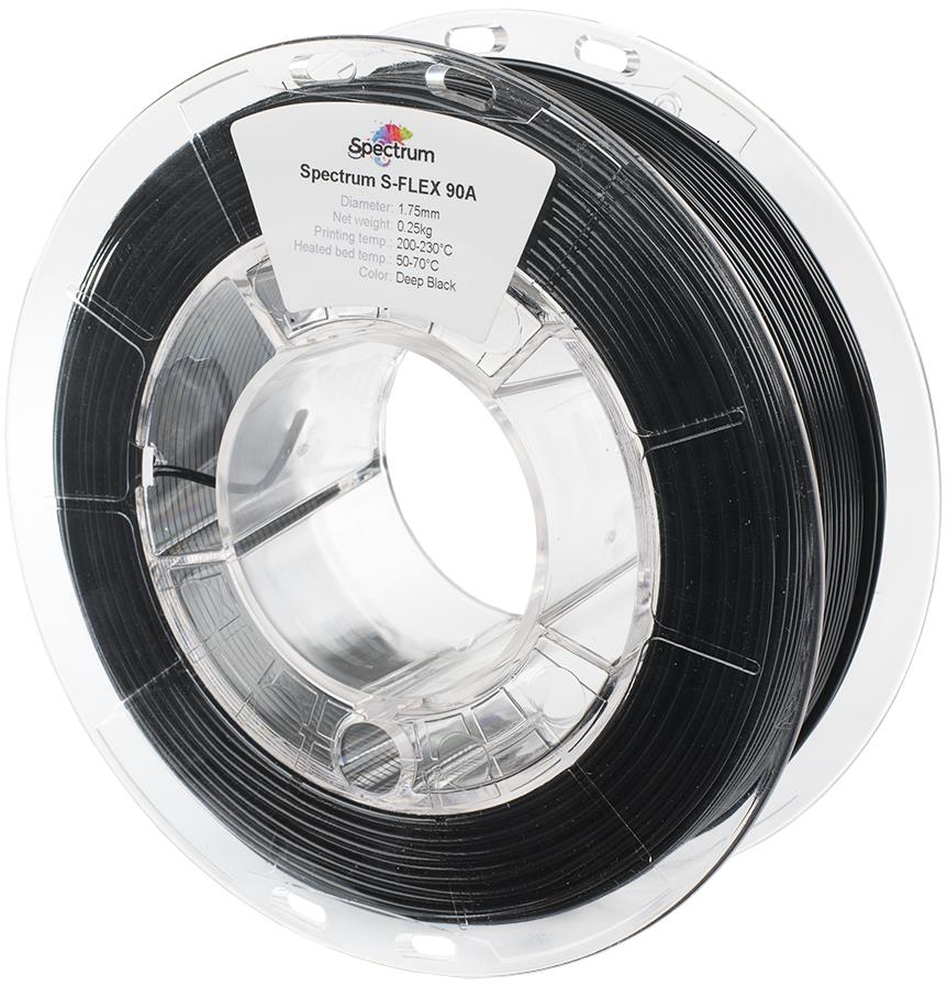 Filament Spectrum S-Flex 90A 1.75mm Deep Black 0.25kg