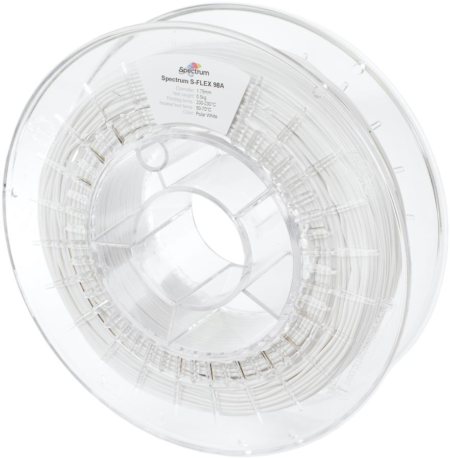 Filament Spectrum S-Flex 98A 1.75mm Polar White 0.5kg