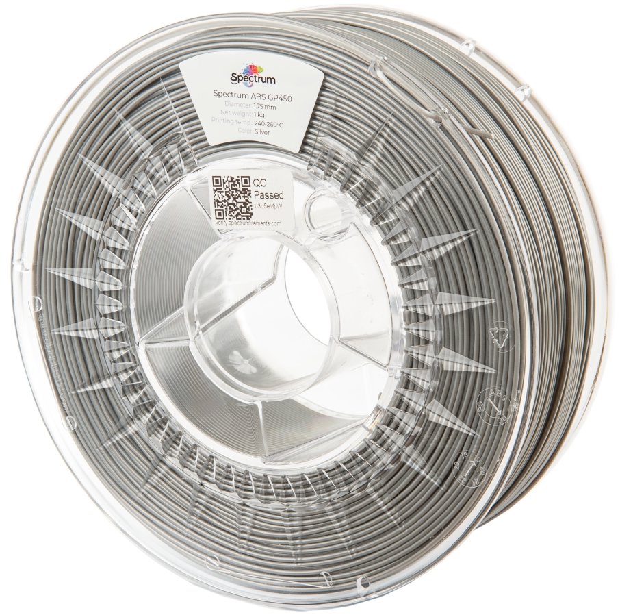 Filament Spectrum ABS GP450 1.75mm Silver 1kg
