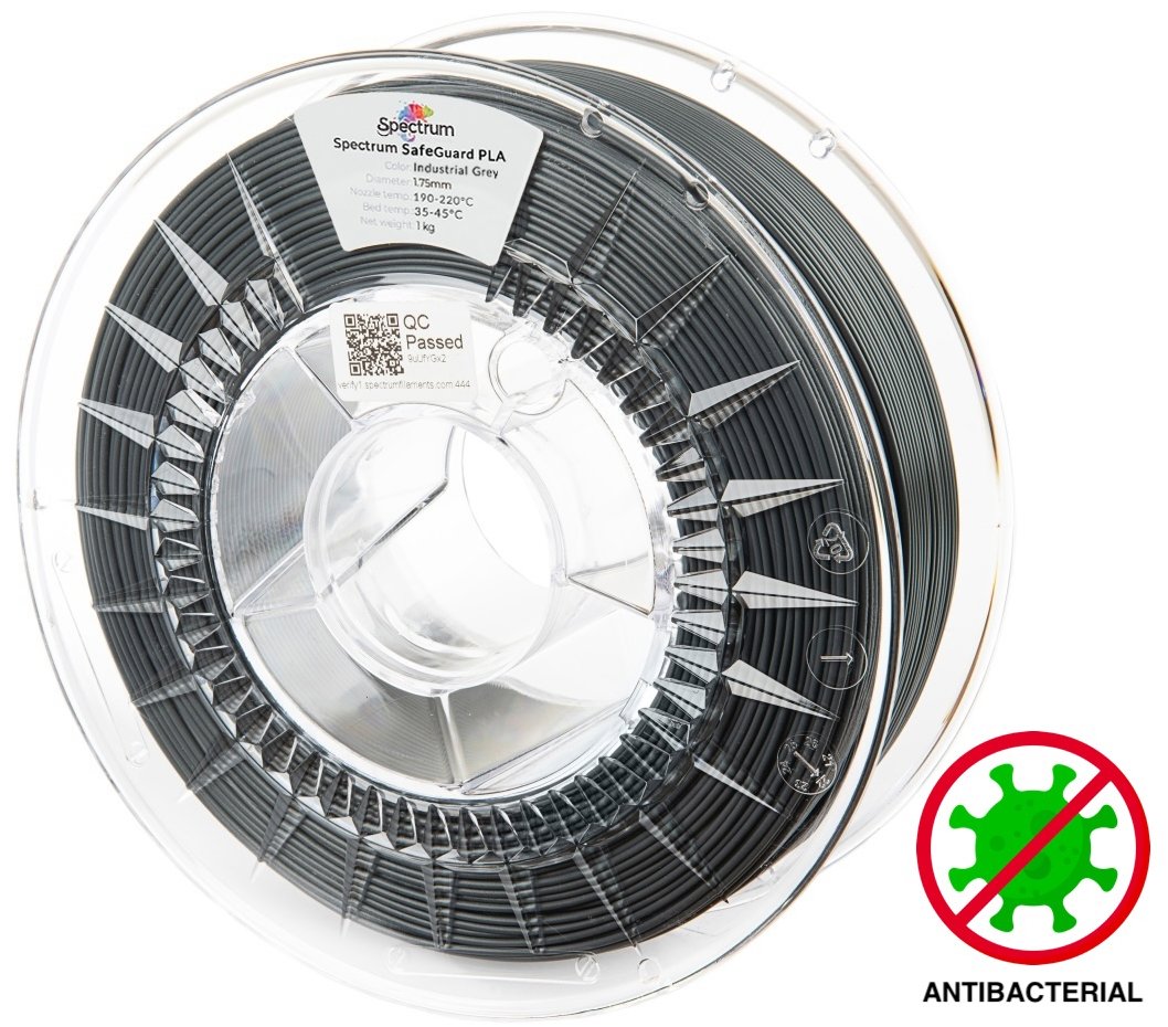 Filament Spectrum SafeGuard PLA 1.75mm Industrial Grey 1kg