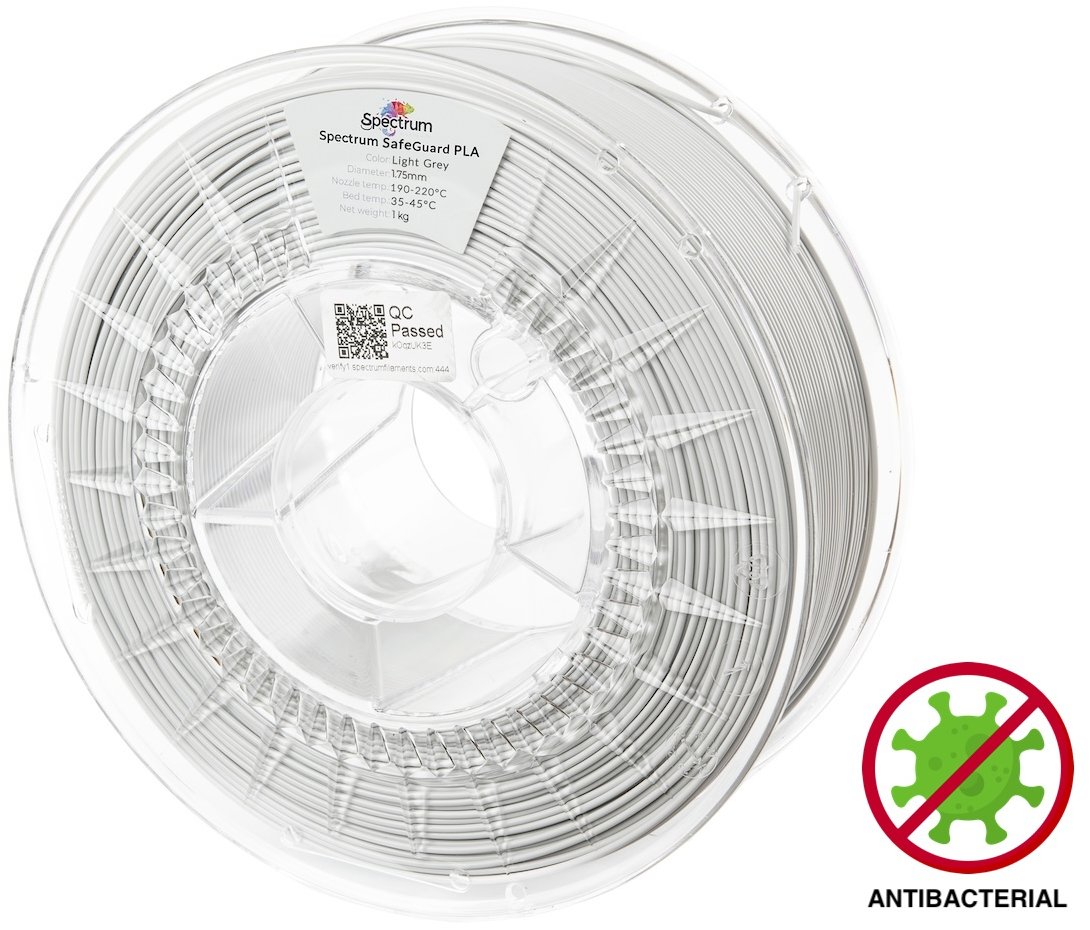Filament Spectrum SafeGuard PLA 1.75mm Light Grey 1kg