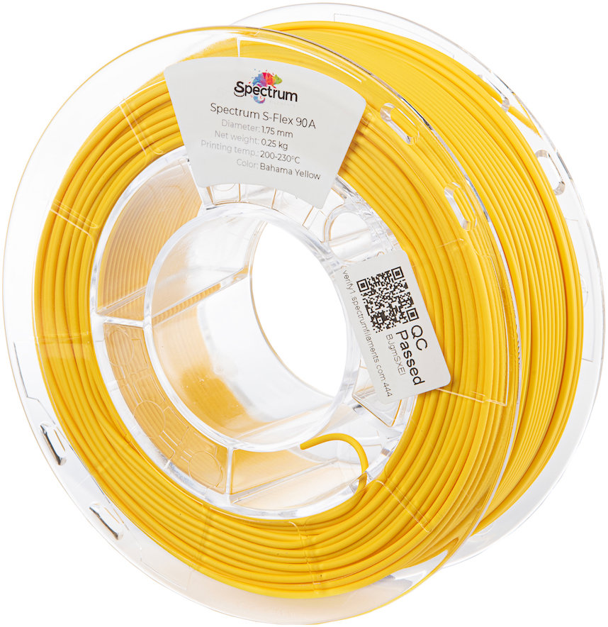 Filament Spectrum S-Flex 90A 1.75mm Bahama Yellow 0.25kg